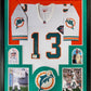 MVP Authentics Framed Miami Dolphins Dan Marino Autographed Signed Jersey Prova Coa 1169.10 sports jersey framing , jersey framing