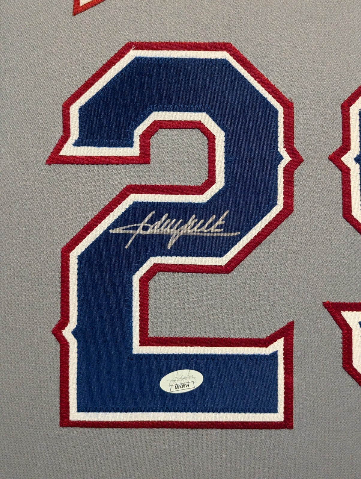 Framed Texas Rangers Adrian Beltre Autographed Signed Jersey Jsa Coa