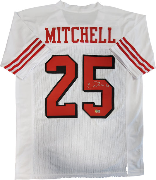 San Francisco 49Ers Elijah Mitchell Autographed Signed Jersey Beckett Holo