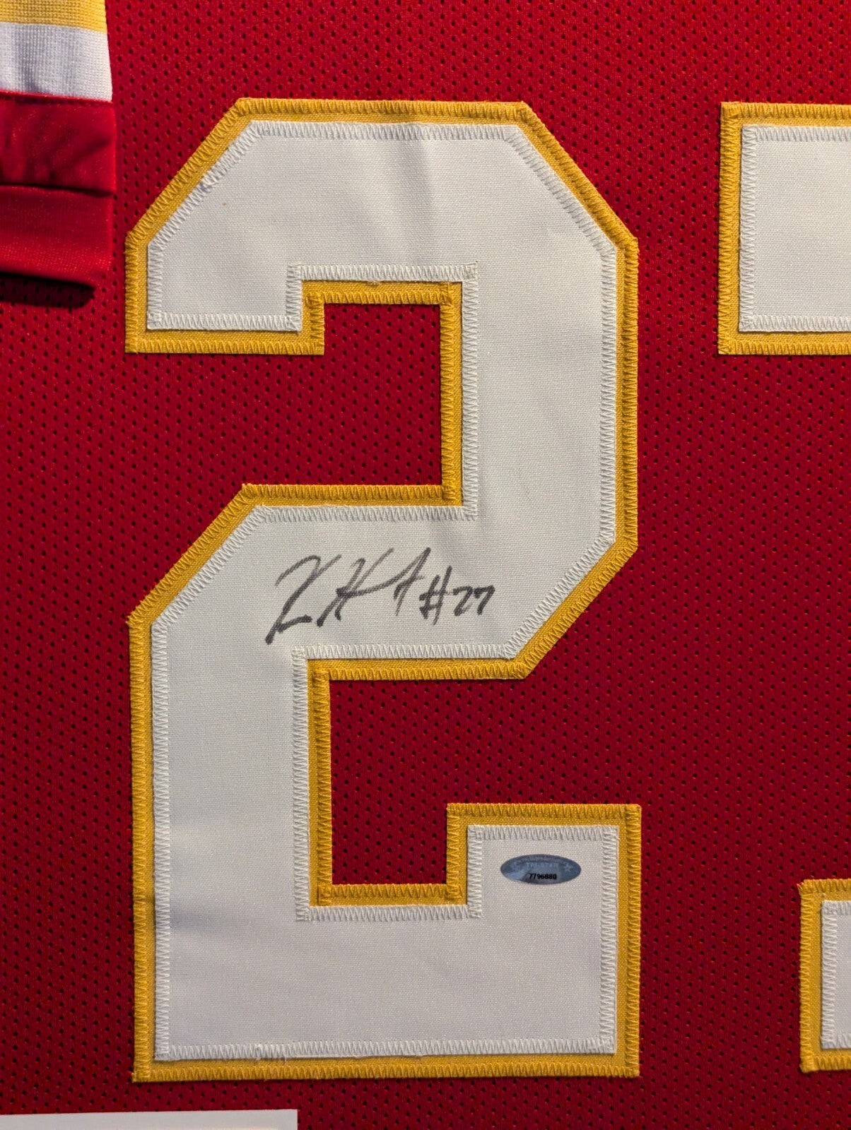 Framed Kansas City Chiefs Kareem Hunt Autographed Signed Jersey Tristar Hologram