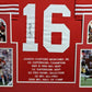 MVP Authentics Framed San Francisco 49Ers Joe Montana Autographed Signed Stat Jersey Jsa Coa 675 sports jersey framing , jersey framing