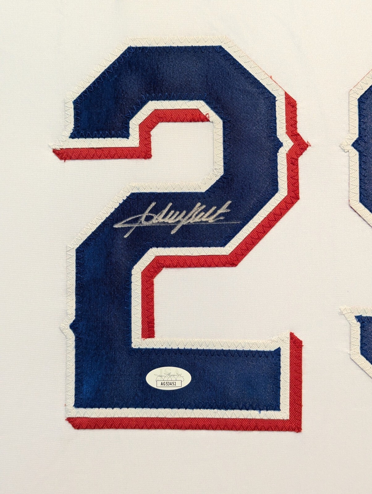 Framed Texas Rangers Adrian Beltre Autographed Signed Jersey Jsa Coa