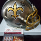 New Orleans Saints Marques Colston Signed Flash Mini Helmet Jsa Coa