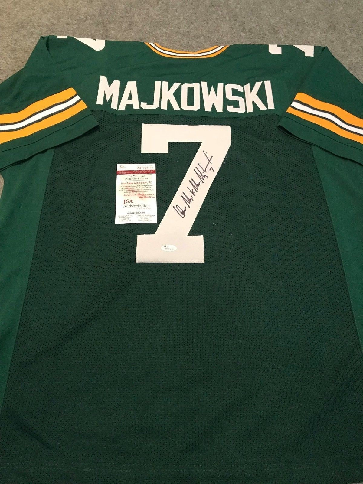 Don Majkowksi Autographed Signed Inscribed G.B. Packers Jersey Jsa  Coa