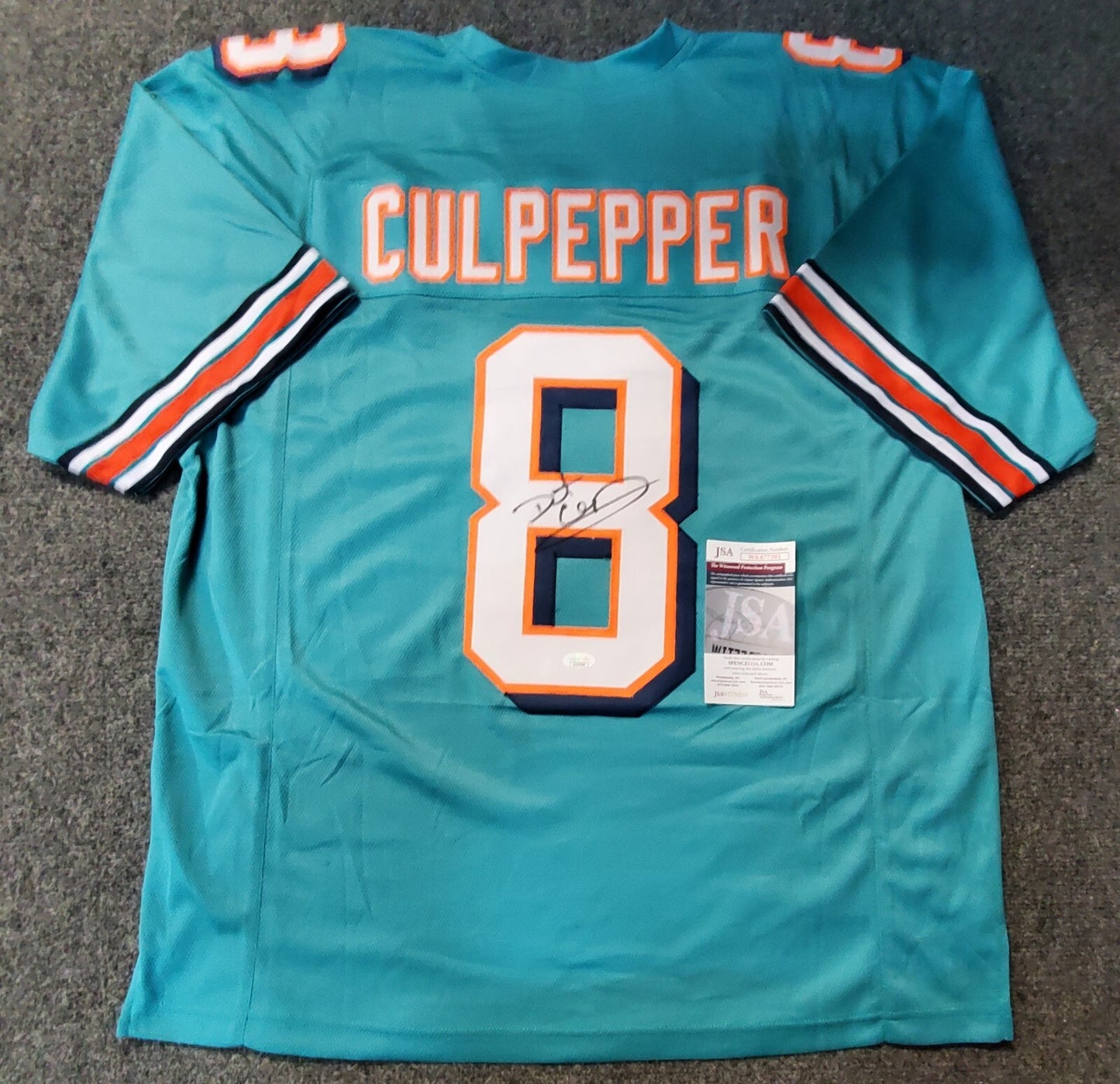 Miami Dolphins Daunte Culpepper Autographed Signed Jersey Jsa Coa