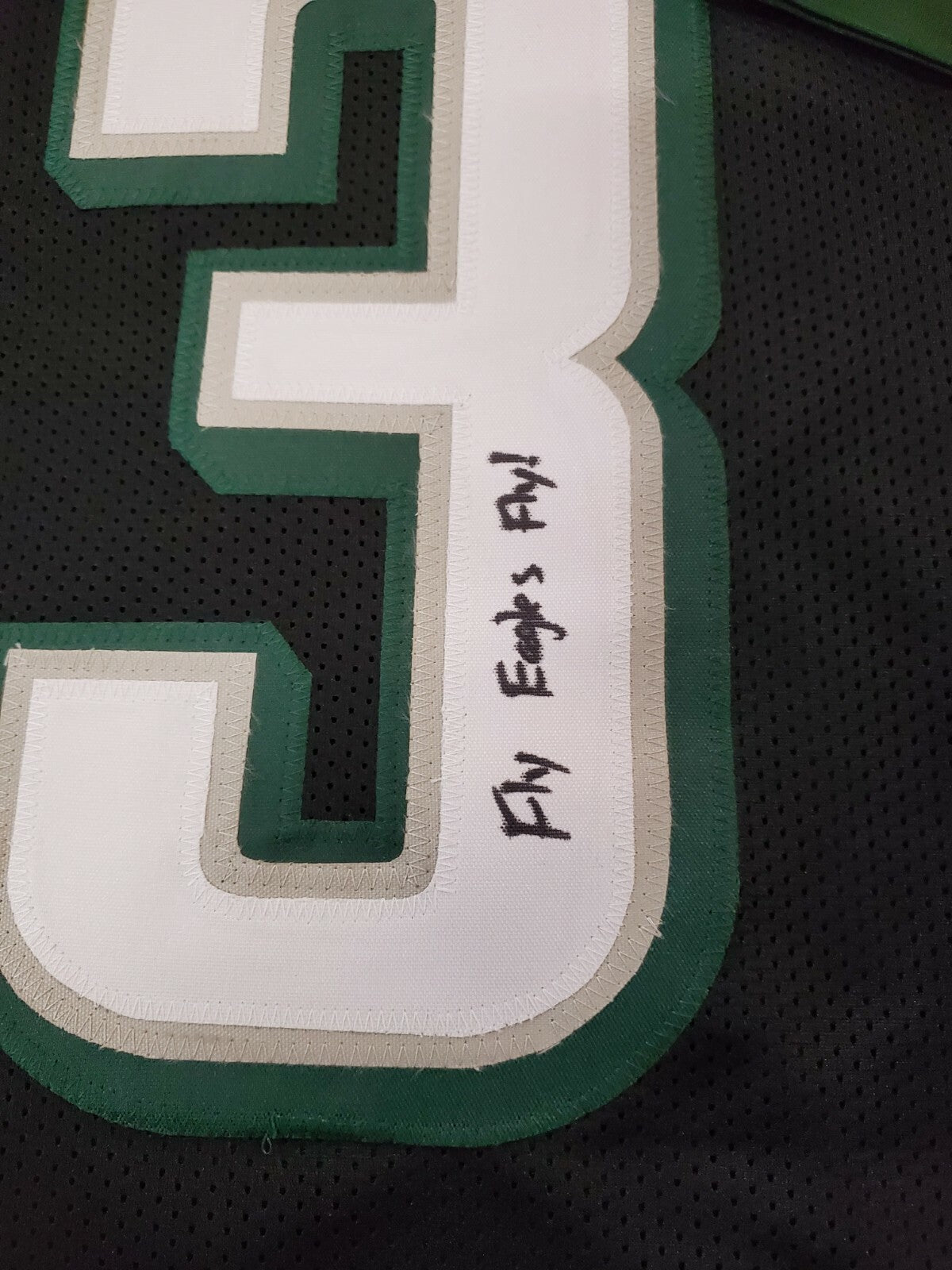 Philadelphia Eagles Travis Fulgham Autographed Inscribed Jersey Jsa Coa