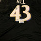 Baltimore Ravens Justice Hill Autographed Signed Jersey Beckett Coa