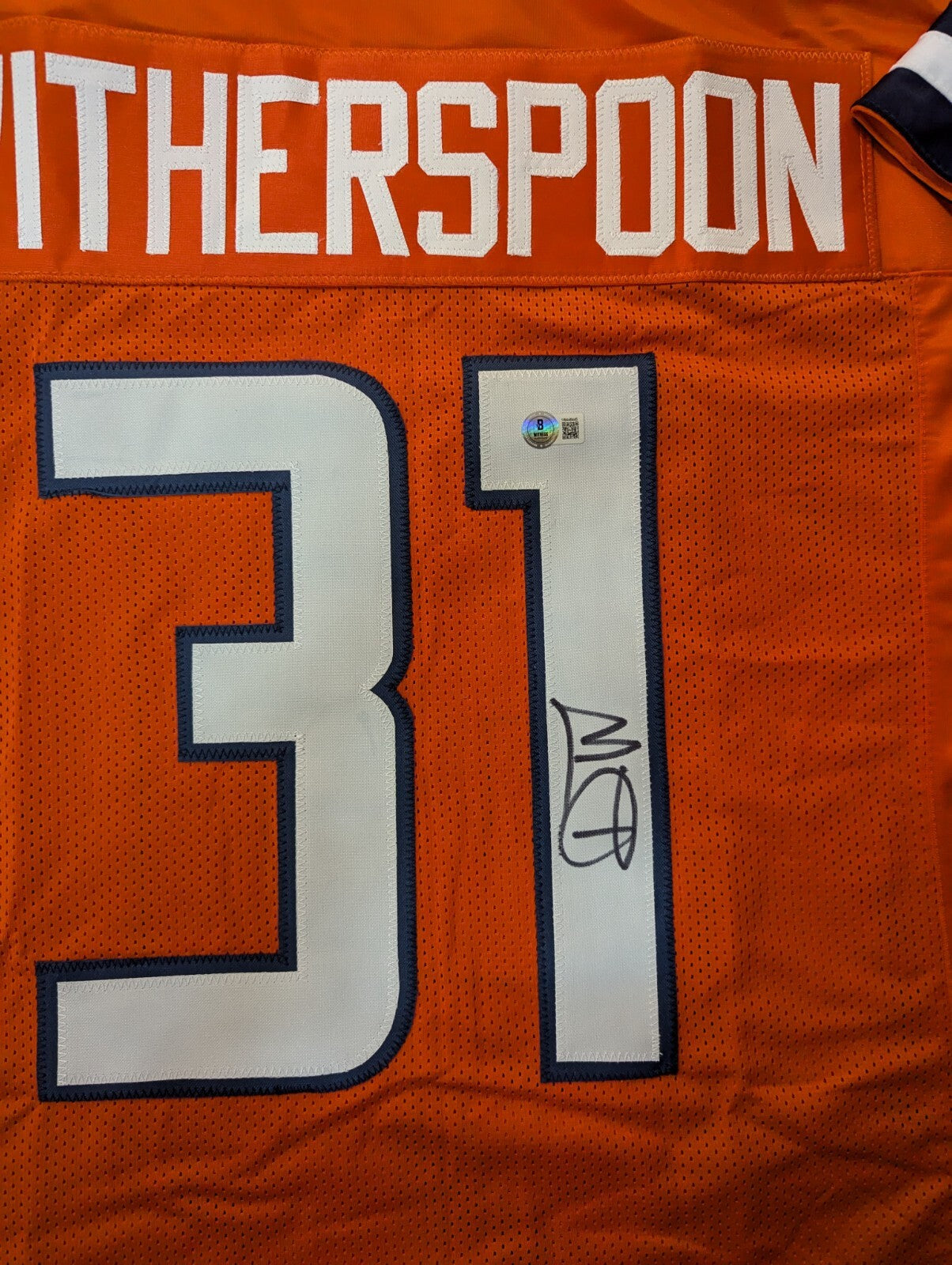 Illinois Fighting Illini Devon Witherspoon Autographed Signed Jersey Beckett