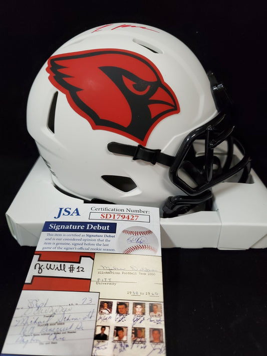 Arizona Cardinals Rondale Moore Autographed Lunar Mini Helmet Jsa Coa