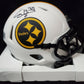 MVP Authentics Pittsburgh Steelers Casey Hampton Autographed Lunar Mini Helmet Bas Holo 107.10 sports jersey framing , jersey framing