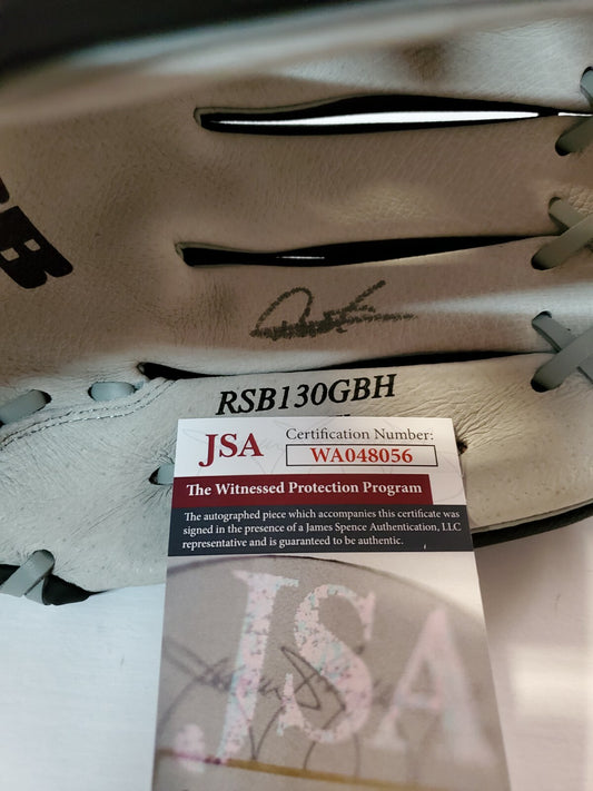 New York Yankees Deivi Garcia Autographed Signed Glove Jsa Coa
