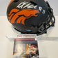 Kj Hamler Autographed Signed Denver Broncos Eclipse Mini Helmet Jsa Coa