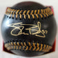 Shane Bieber Autographed Signed Black Leather Oml Baseball Jsa Coa