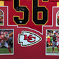 Framed Kansas City Chiefs Derrick Johnson Autographed Inscribed Jersey Psa Coa