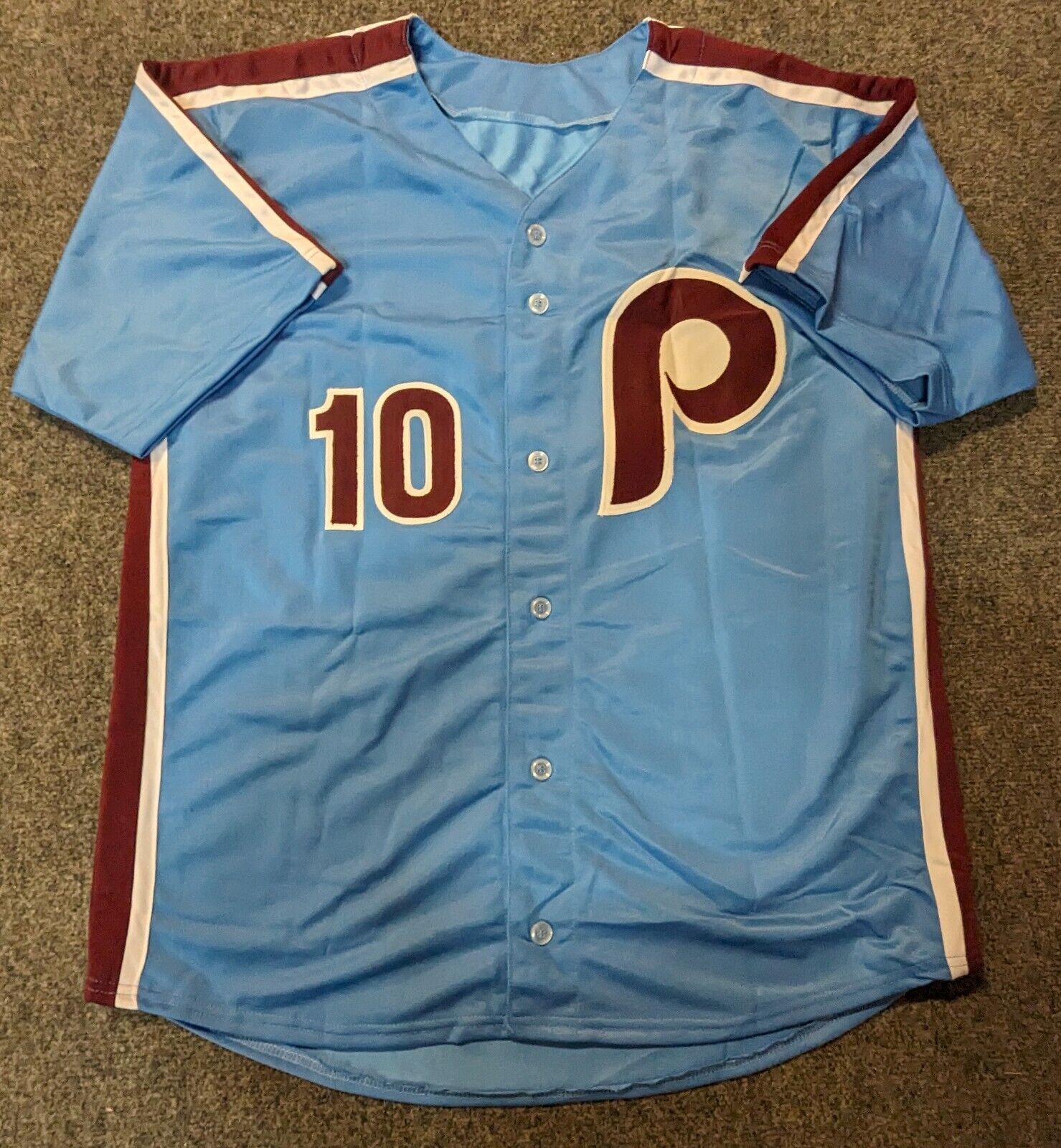 MVP Authentics Philadelphia Phillies Larry Bowa  Signed Custom Jersey Jsa Coa 81 sports jersey framing , jersey framing