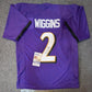 Baltimore Ravens Nate Wiggins Autographed Signed Jersey Jsa Coa