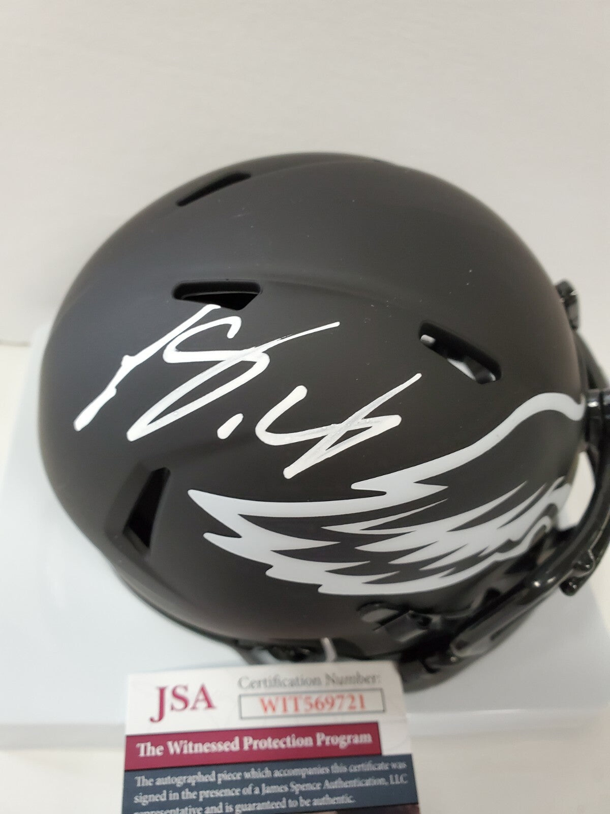 Philadelphia Eagles Lesean Mccoy Signed Eclipse Mini Helmet Jsa Coa