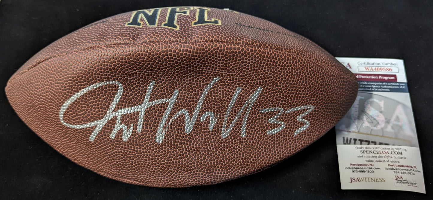Denver Broncos Javonte Williams Autographed Signed Nfl Football Jsa Coa