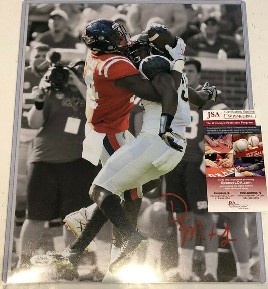 Ole Miss Rebels Dk Metcalf Autographed Signed 11X14 Photo Jsa  Coa