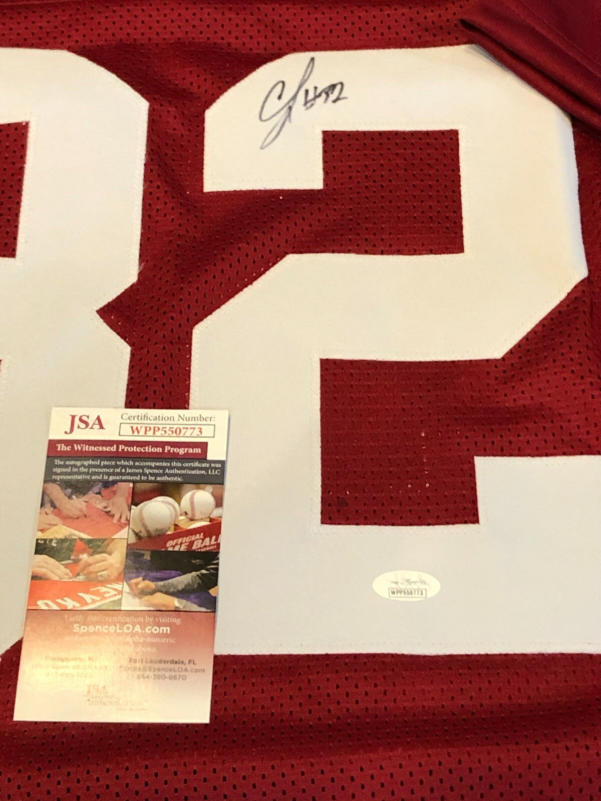 Alabama Crimson Tide Cj Mosley Autographed Signed Jersey Jsa Coa