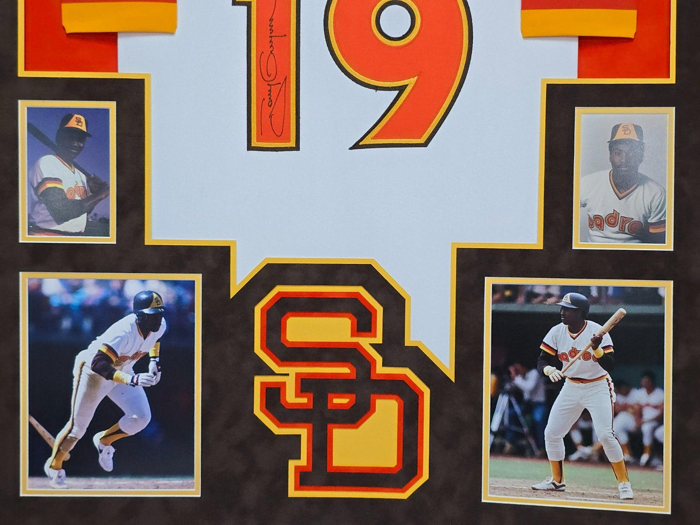 Framed In Suede San Diego Padres Tony Gwynn Autographed Signed Jersey Psa Coa