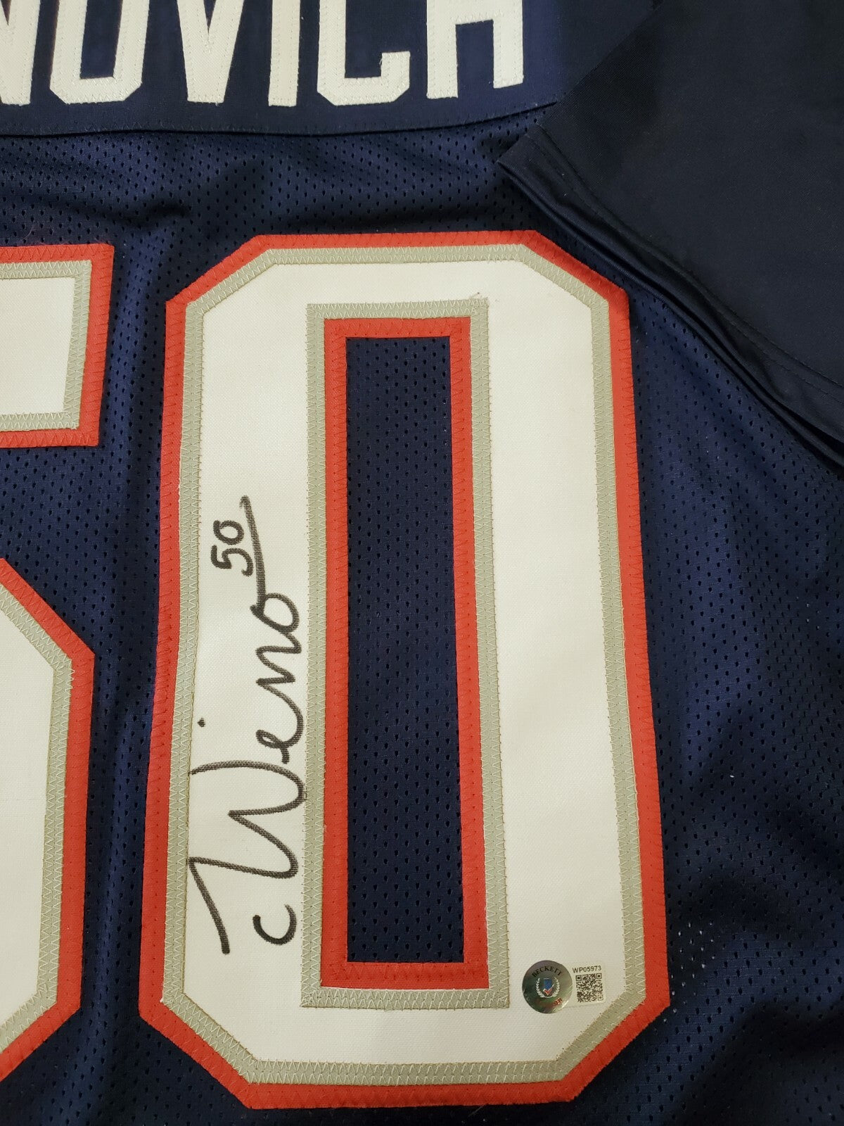 New England Patriots Chase Winovich Autographed Signed Jersey Beckett Holo