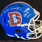 Denver Broncos Pat Surtain Ii Signed 2X Insc Replica Full Size Helmet Beckett