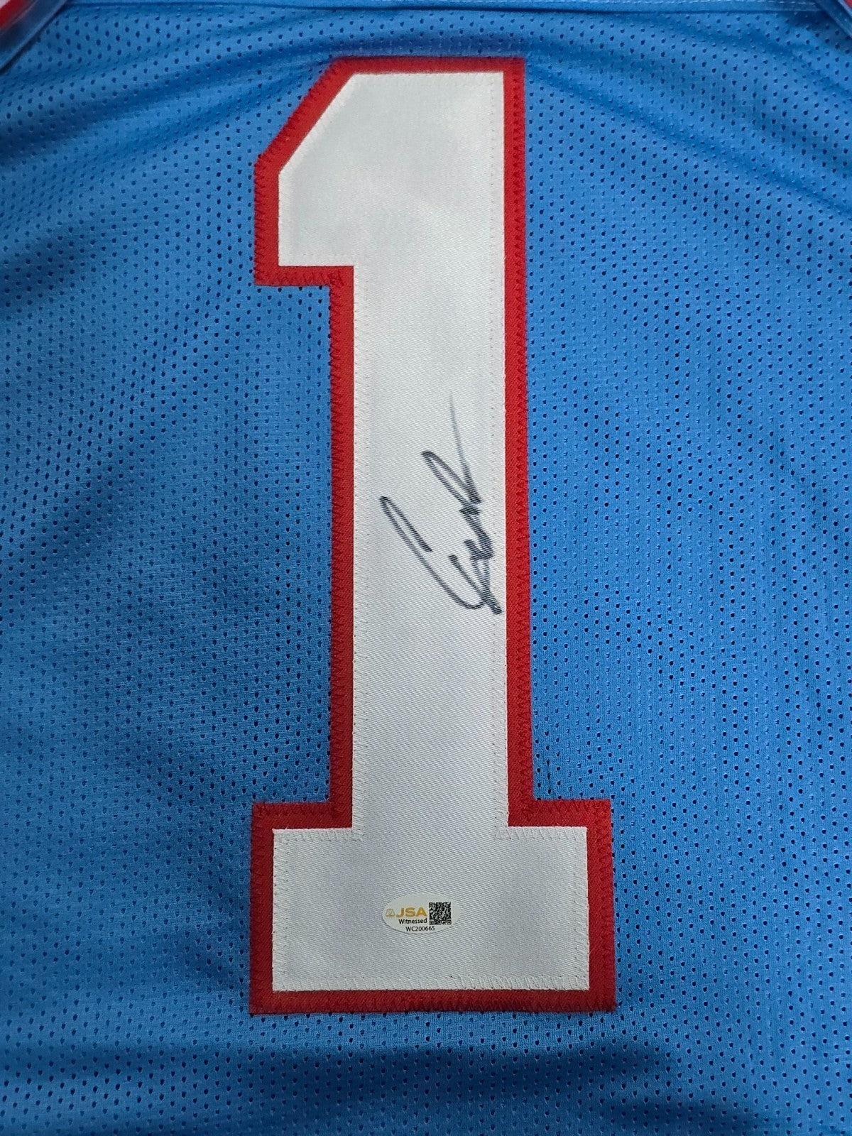 Tennessee Titans Cam Ward Autographed Signed Jersey Jsa  Coa