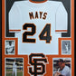 Framed San Francisco Giants Willie Mays Autographed Signed Jersey Say Hey Holo