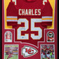 Framed Kansas City Chiefs Jamaal Charles Autographed Signed Jersey Beckett Holo