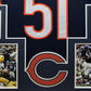 Framed Chicago Bears Dick Butkus Autographed Signed Jersey Jsa Coa