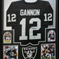 Framed Oakland Raiders Rich Gannon Autographed Signed Jersey Beckett Hologram