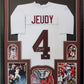 Framed Alabama Crimson Tide Jerry Jeudy Autographed Signed Jersey Beckett Coa