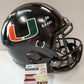 Greg Rousseau Signed Inscribed Miami Hurricanes Full Size Replica Helmet Jsa Coa