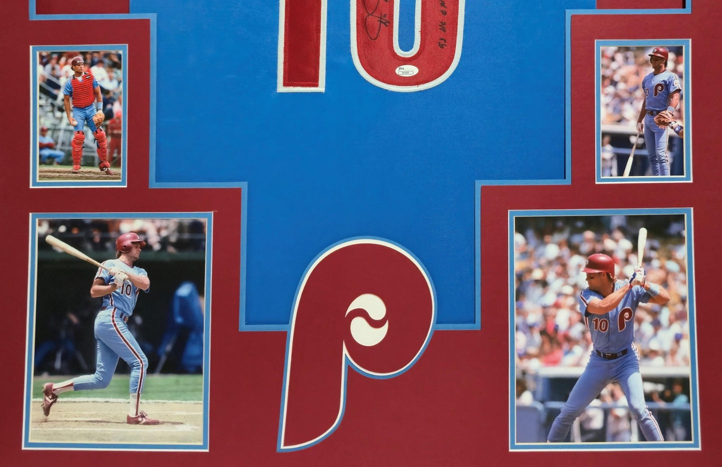 Framed Philadelphia Phillies Darren Daulton Autographed Signed Jersey Jsa Coa