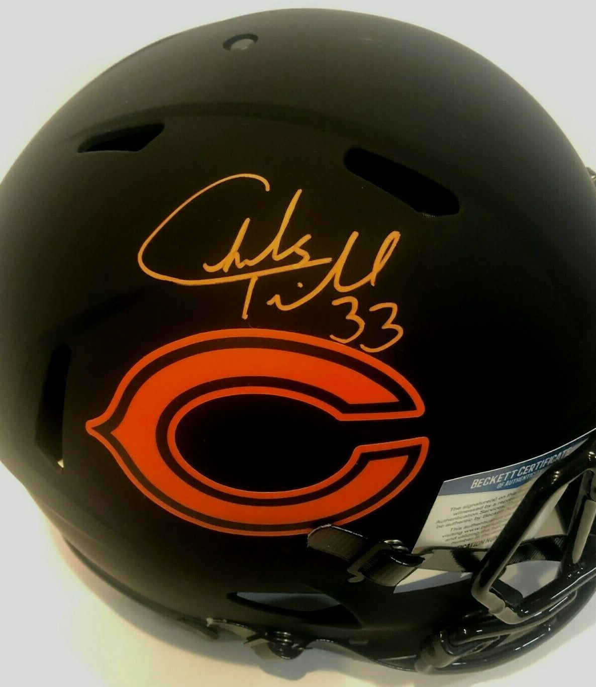 Charles Tillman Signed Chicago Bears Full Size Authentic Eclipse Helmet Bas Coa