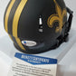 New Orleans Saints Rickey Jackson Signed Eclipse Mini Helmet Beckett Coa