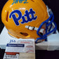 Pitt Panthers Israel Izzy Abanikanda Signed Speed Mini Helmet Jsa Coa