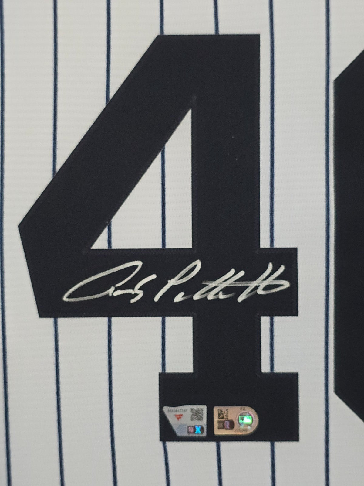 Framed Suede Andy Pettitte Autographed Signed New York Yankees Jersey Fanatics