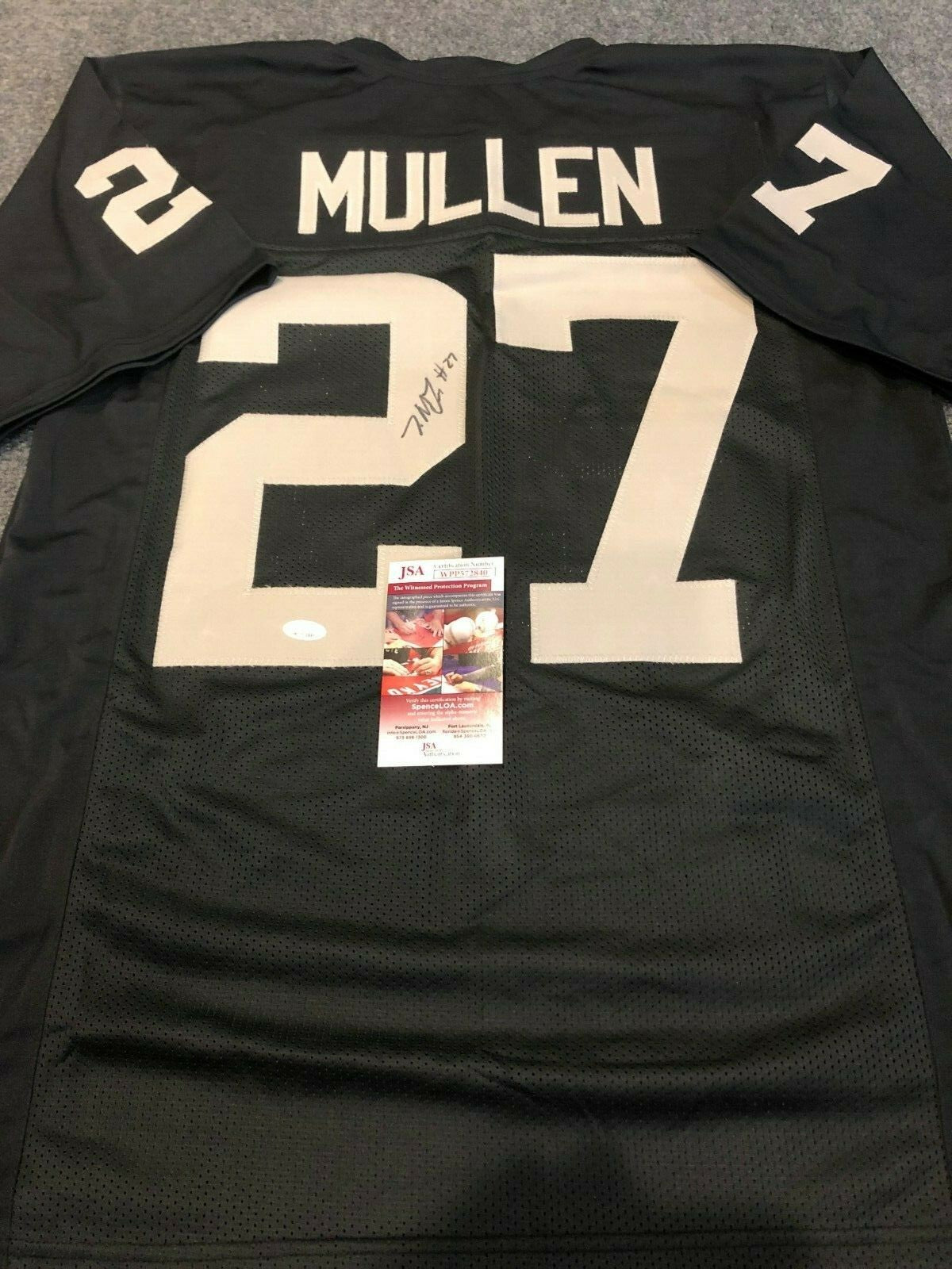 Oakland Raiders Trayvon Mullen Autographed Signed Jersey Jsa Coa