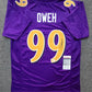 Baltimore Ravens Odafe Jayson Oweh Autographed Signed Jersey Jsa Coa  New Gold