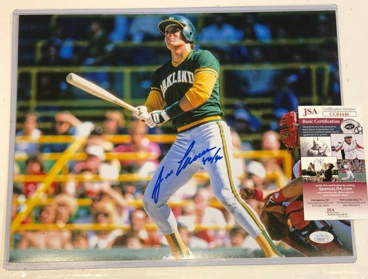 Oakland A's Jose Canseco Autographed Signed Inscribed 11X14 Photo Jsa  Coa