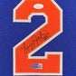Framed New York Knicks Larry Johnson Autographed Jersey Jsa Coa