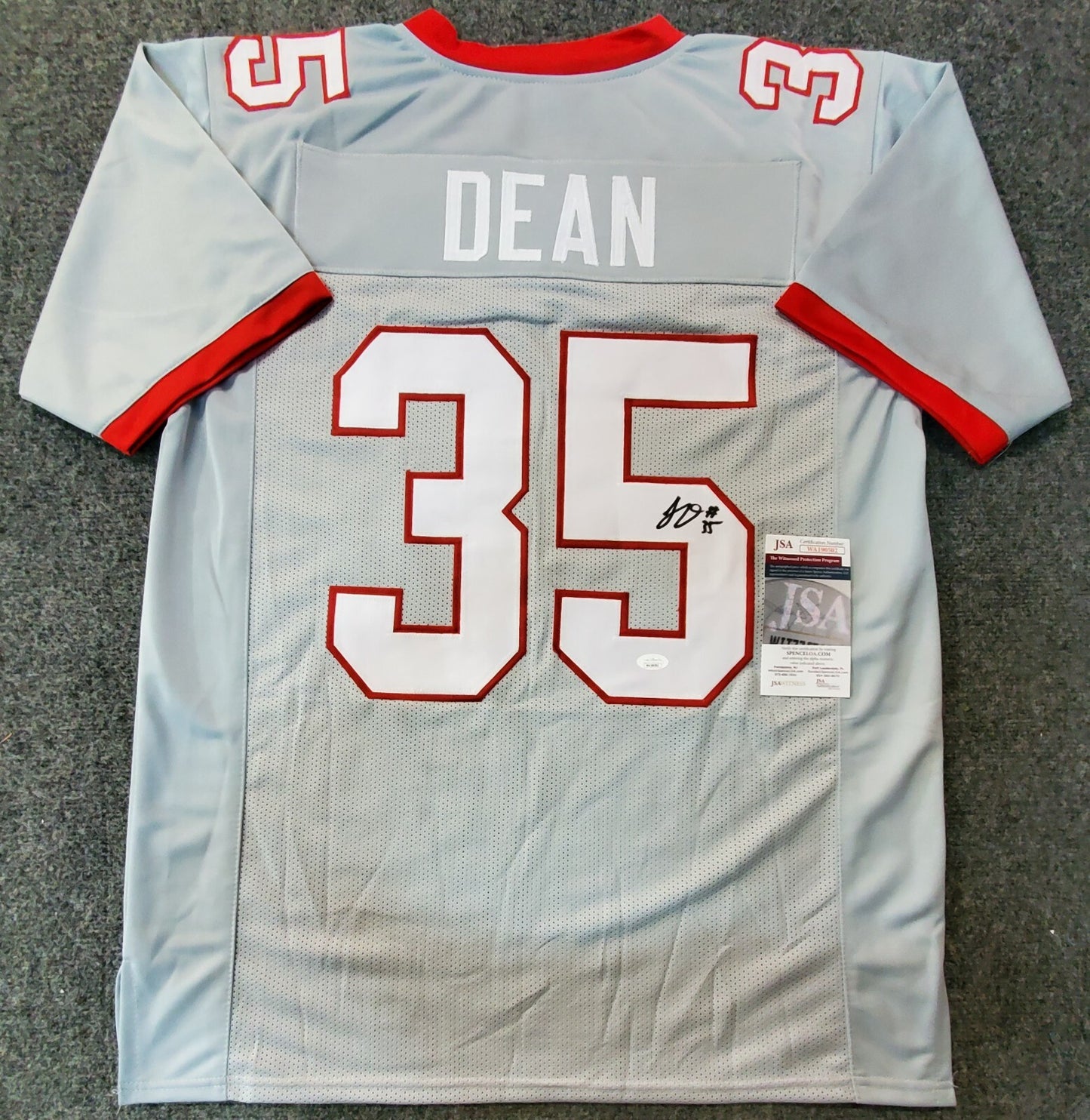 Tampa Bay Buccaneers Jamel Dean Autographed Signed Jersey Jsa  Coa