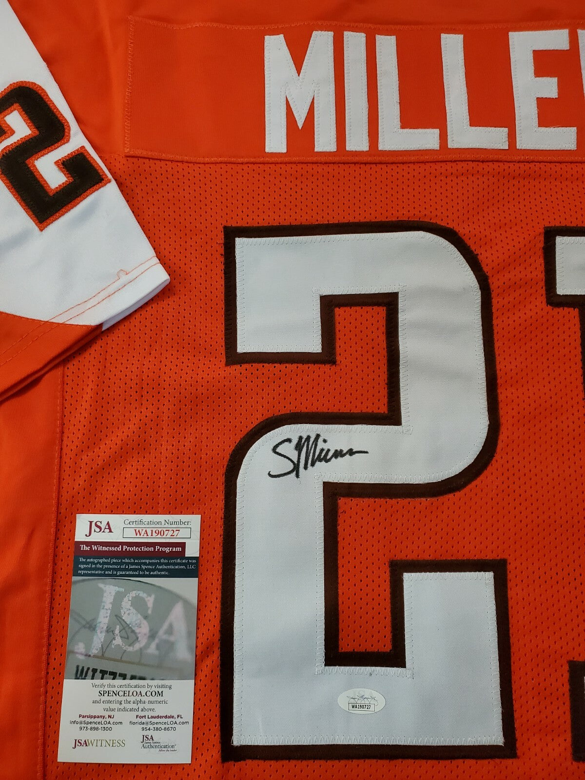 Bowling Green Falcons Scotty Miller Autographed Signed Jersey Jsa Coa