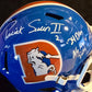 Denver Broncos Pat Surtain Ii Signed 2X Insc Replica Full Size Helmet Beckett