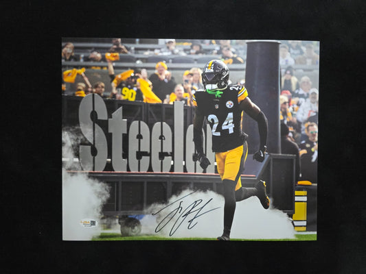 Pittsburgh Steelers Joey Porter Jr Autographed 11X14 Photo Jsa Hologram