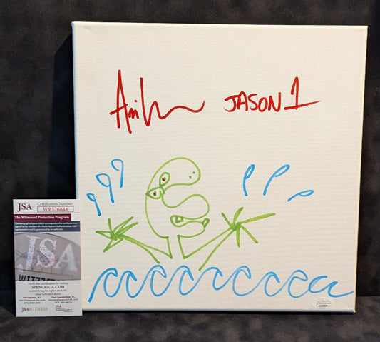 Ari Lehman Signed Inscribed Jason Voorhees Friday The 13Th Original Art Jsa Coa
