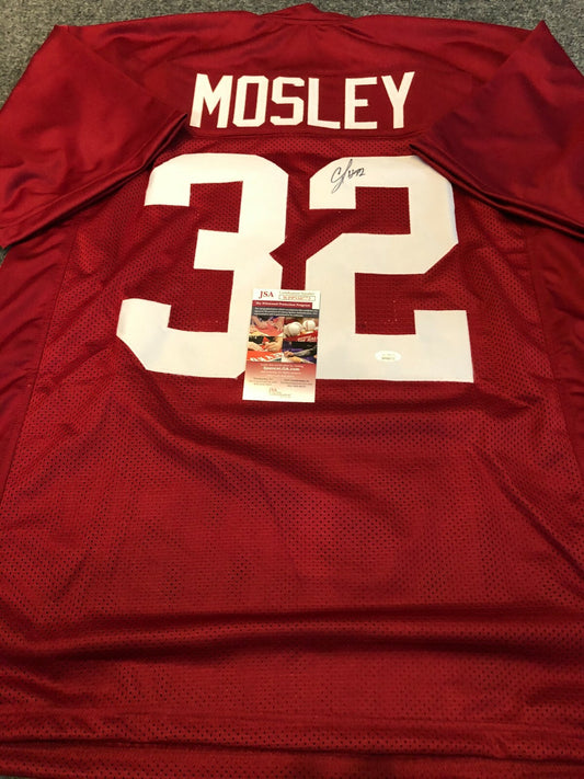 Alabama Crimson Tide Cj Mosley Autographed Signed Jersey Jsa Coa