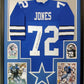Framed Dallas Cowboys Ed "Too Tall" Jones Autographed Signed Jersey Jsa Coa